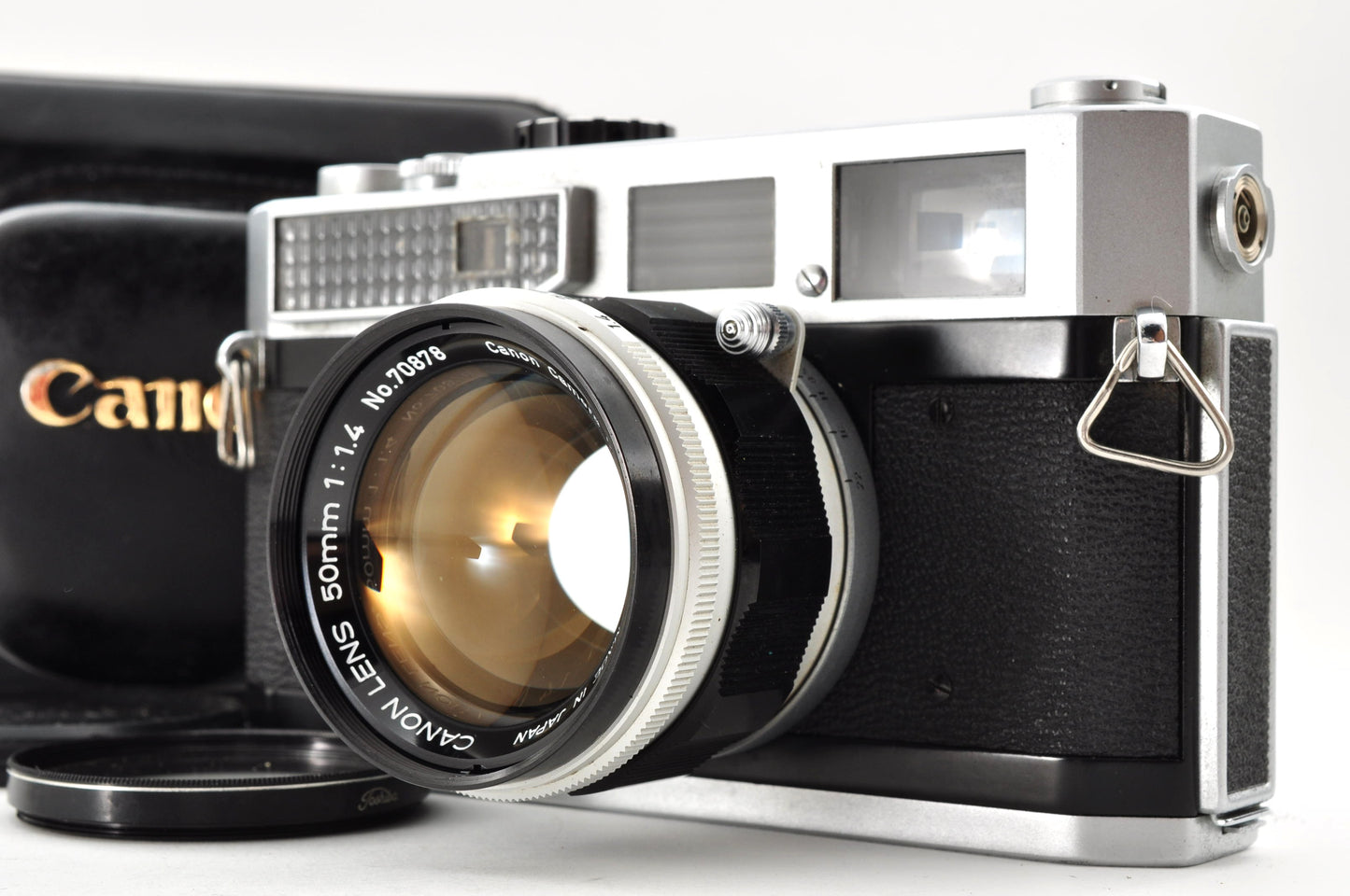 Vintage Canon Model 7 Rangefinder | 35mm Film Camera w/ 50mm f/1.4 Lens & Case | Near Mint | From Japan
