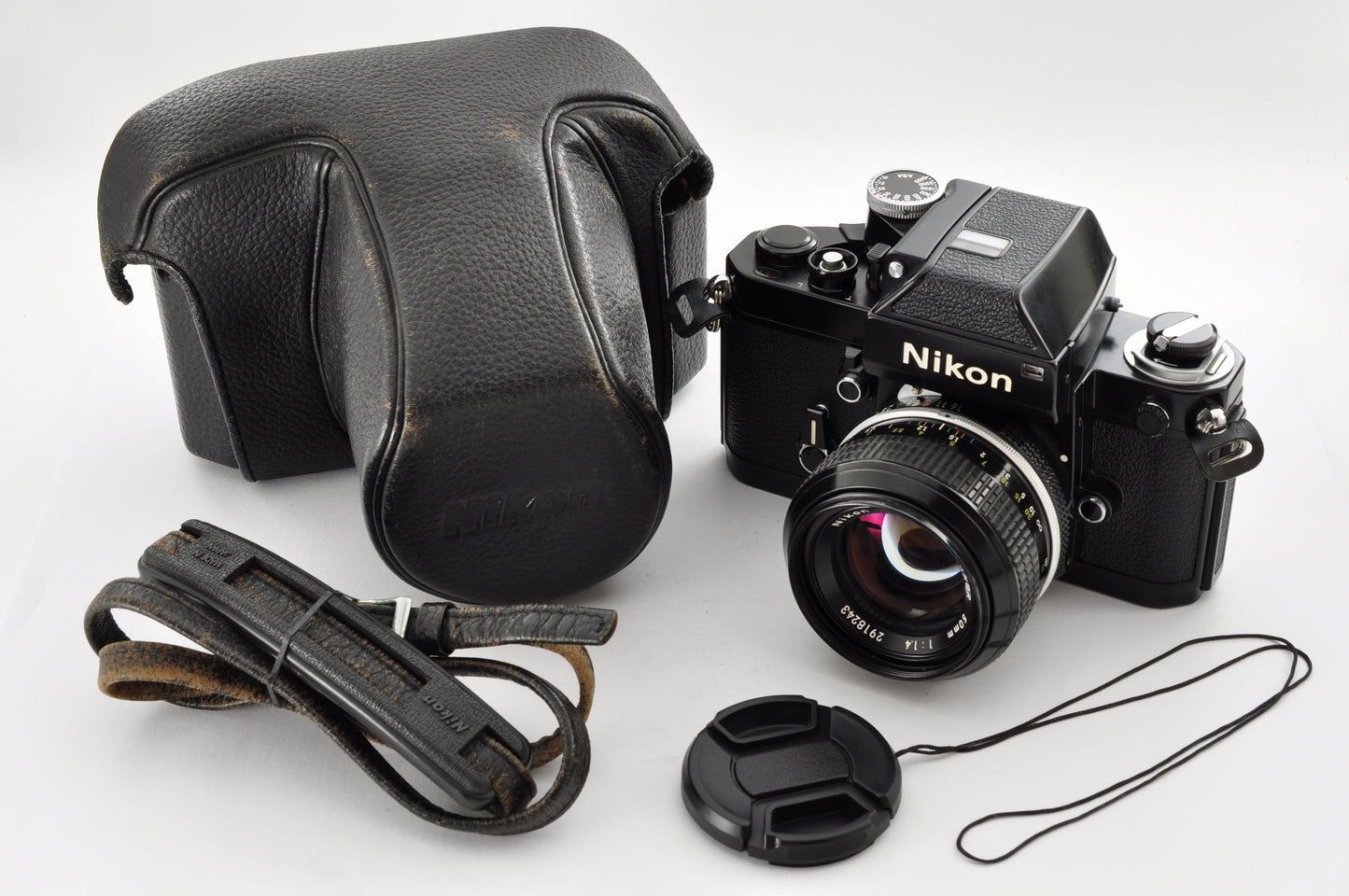 Vintage Nikon F2 Photomic DP-1 Black | 35mm Film Camera Non-AI 50mm f/1.4 Lens | Excellent+5 | From Japan
