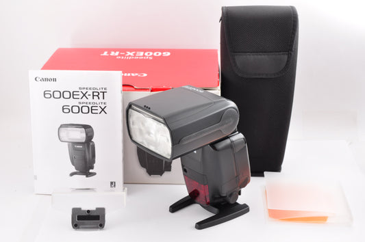 Canon Speedlite 600EX-RT Shoe Mount Flash w/Box & Manual Tested Japan [Exc+5]