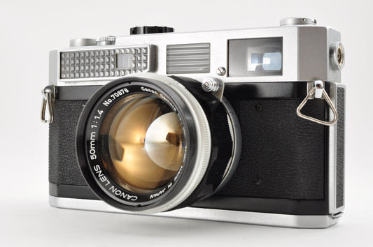 Vintage Canon Model 7 Rangefinder | 35mm Film Camera w/ 50mm f/1.4 Lens & Case | Near Mint | From Japan