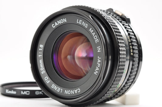 Canon New FD 50mm f/1.8 NFD Standerd Lens FD Mount w/Filter from Japan [Exc+5]