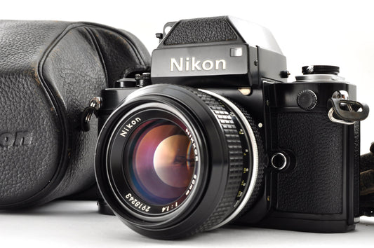 Vintage Nikon F2 Photomic DP-1 Black | 35mm Film Camera Non-AI 50mm f/1.4 Lens | Excellent+5 | From Japan